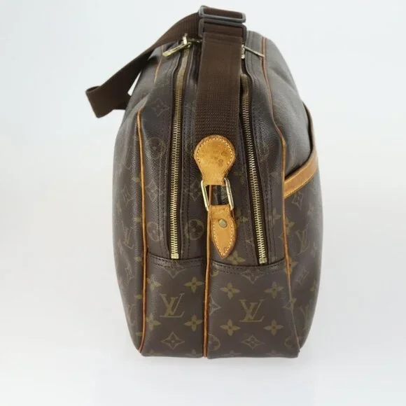 Authentic LOUIS VUITTON Monogram Reporter GM Shoulder Bag M45252 LV